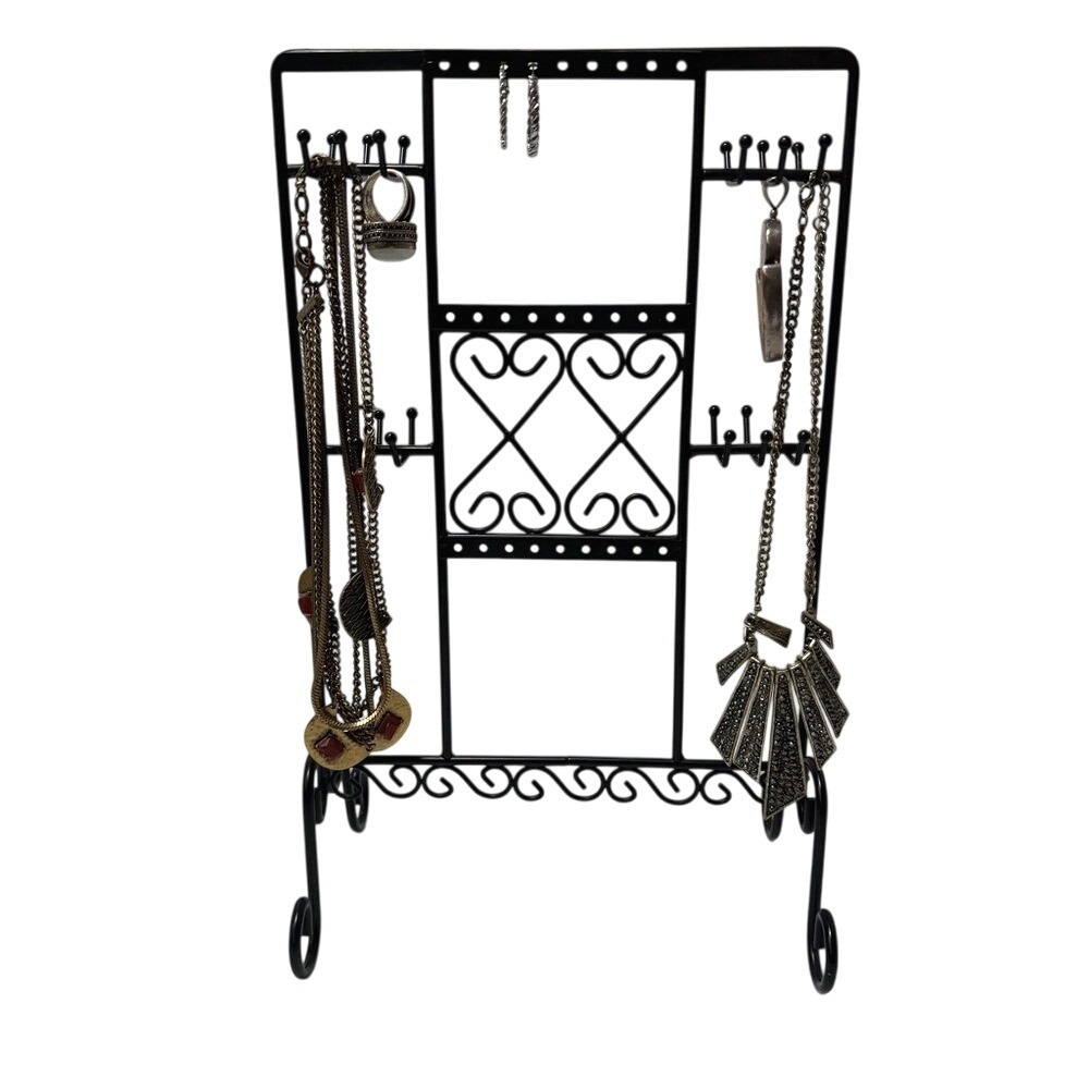 Black Metal Jewelry Accessories Organizer Stand‎